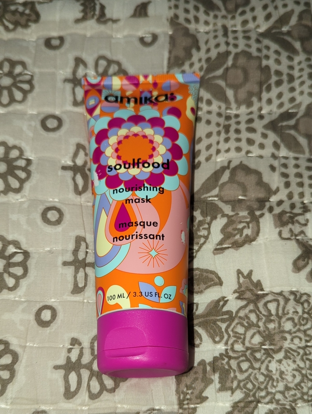 amika Soulfood Nourishing Mask - Orange, Pink, Purple
